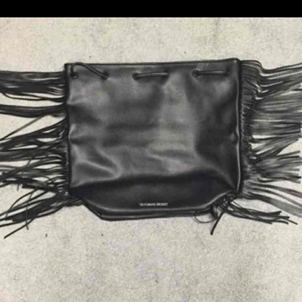 Vs black fringe bag